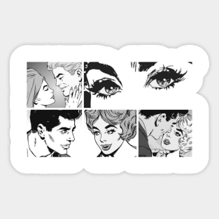 Pop Art / Love (retro comics) Sticker